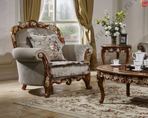 Комплект Мягкой мебели Венеция (диван+2 кресла), орех в Москве купить в интернет магазине - 5 Китов