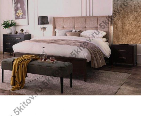 Кровать 1,8 Пуаре MK-6201-DC, тёмный кофе в Москве купить в интернет магазине - 5 Китов