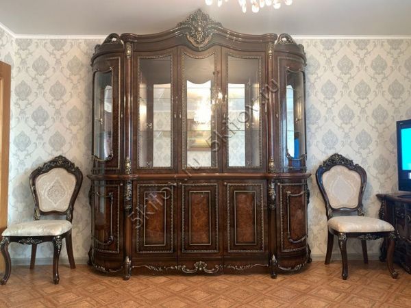 Сервант 5-ти дверный Джоконда, корень дуба глянец Эра в Москве купить в интернет магазине - 5 Китов