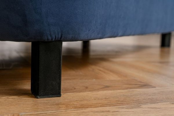Диван прямой раскладной 1020 синий в Москве купить в интернет магазине - 5 Китов