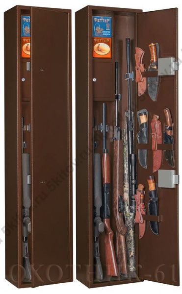 Металлический шкаф для хранения оружия Охотник-61 в Москве купить в интернет магазине - 5 Китов