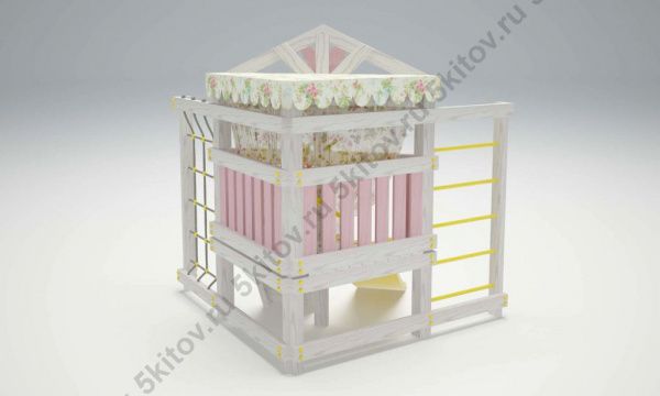Кровать-игровой комплекс угловой Савушка Baby 9 в Москве купить в интернет магазине - 5 Китов