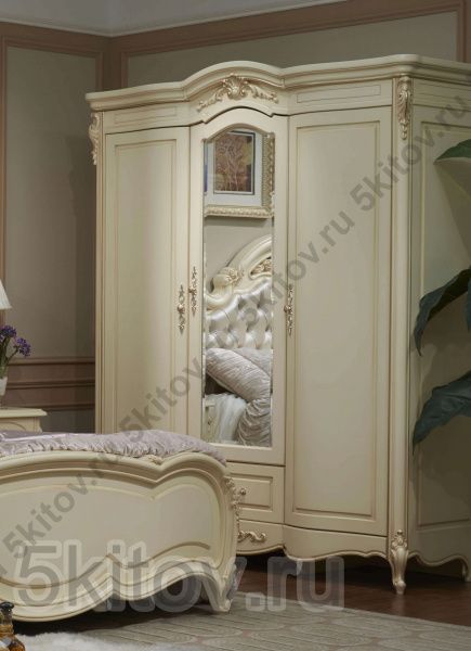 Спальня Милано 8802-А, слоновая кость в Москве купить в интернет магазине - 5 Китов