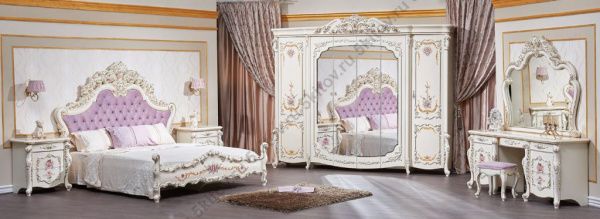 Кровать 1,8 Венеция Классик АРД, крем в Москве купить в интернет магазине - 5 Китов
