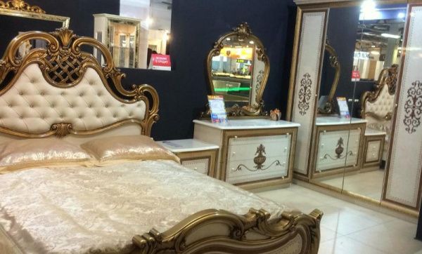 Шкаф 4-х дверный Анита, беж глянец в Москве купить в интернет магазине - 5 Китов