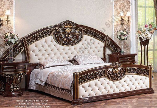 Кровать 1,8 Марелла АРД, орех фарина в Москве купить в интернет магазине - 5 Китов