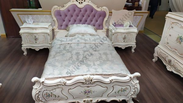 Кровать 1,2м  Шанель,крем в Москве купить в интернет магазине - 5 Китов