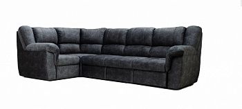 Угловой диван раскладной Марина-1 (велсофт графит)