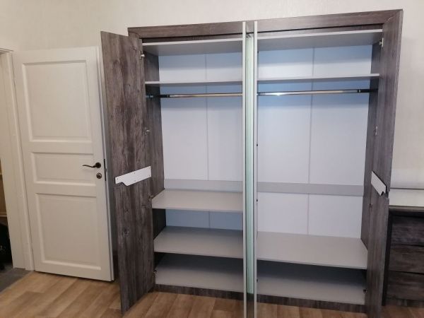 Шкаф для одежды 4-х дверный Гарда Сосна Джексон в Москве купить в интернет магазине - 5 Китов