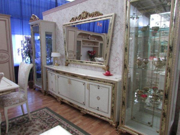 Зеркало в раме Катя,беж глянец в Москве купить в интернет магазине - 5 Китов
