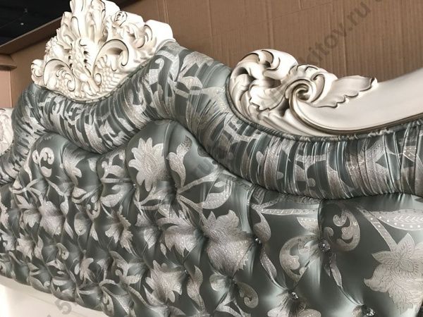 Кровать 1,8 Милано (Bed), изголовье ткань, слоновая кость в Москве купить в интернет магазине - 5 Китов