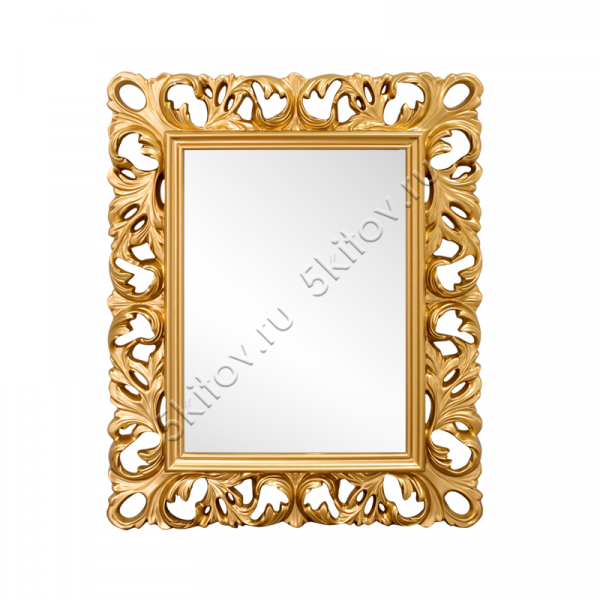 Зеркало прямоугольное Амели, золото в Москве купить в интернет магазине - 5 Китов
