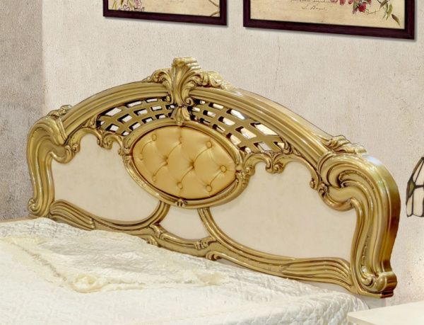 Кровать 1,6м Ольга беж золото в Москве купить в интернет магазине - 5 Китов