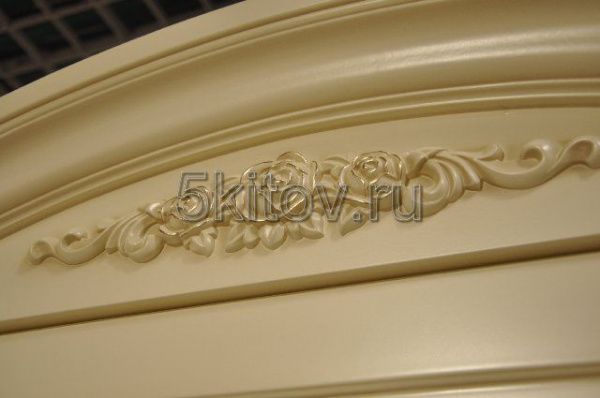 Шкаф 3-х дверный с зеркалом 8801 Фиоре Бьянко, цвет-ivory в Москве купить в интернет магазине - 5 Китов