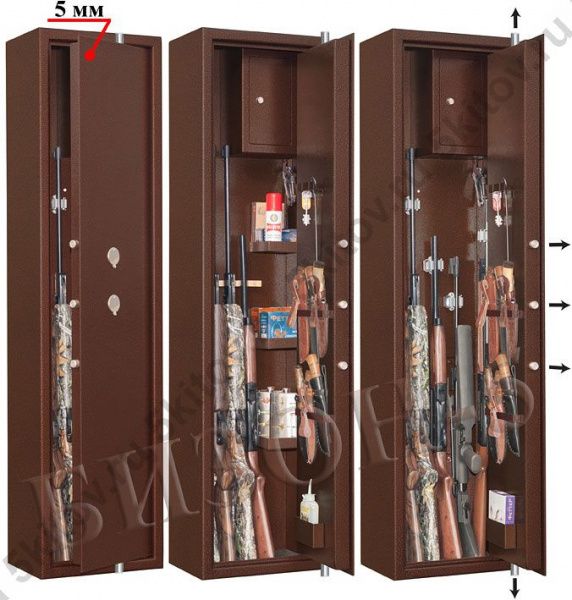 Оружейный сейф GunSafe Бизон-5 в Москве купить в интернет магазине - 5 Китов