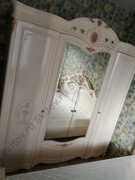 Спальня Джоконда 2Д1, беж, глянцевый лак в Москве купить в интернет магазине - 5 Китов