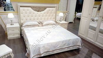 Кровать 1,4 Берта крем в Москве купить в интернет магазине - 5 Китов