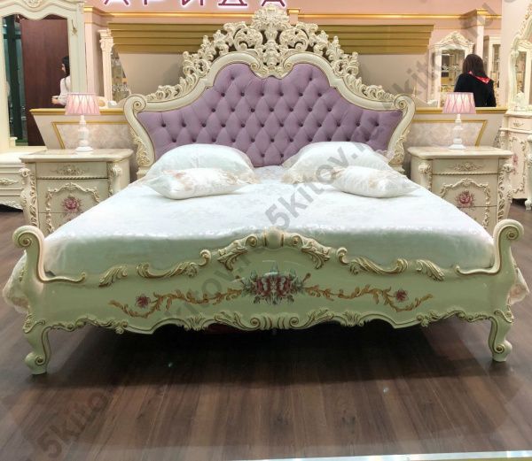 Кровать 1,6 Венеция Классик АРД, крем в Москве купить в интернет магазине - 5 Китов