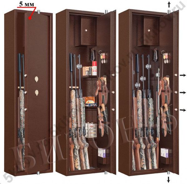 Оружейный сейф GunSafe Бизон-6 в Москве купить в интернет магазине - 5 Китов