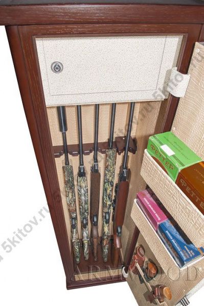 Оружейный сейф в дереве Armwood 55.074 Lux в Москве купить в интернет магазине - 5 Китов