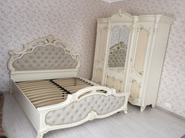 Кровать 1,8м Рафаэлла, слоновая кость в Москве купить в интернет магазине - 5 Китов