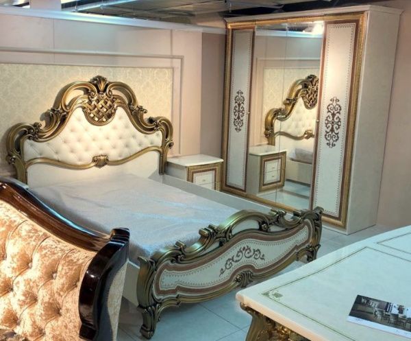 Кровать 1,8м Анита, беж глянец в Москве купить в интернет магазине - 5 Китов