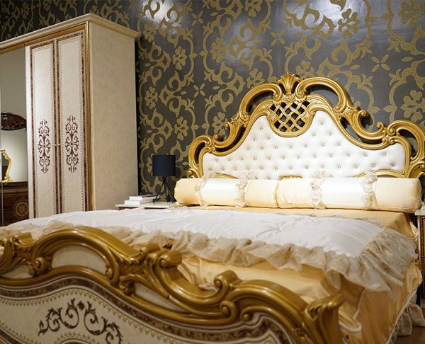 Кровать 1,8м Анита, беж глянец в Москве купить в интернет магазине - 5 Китов