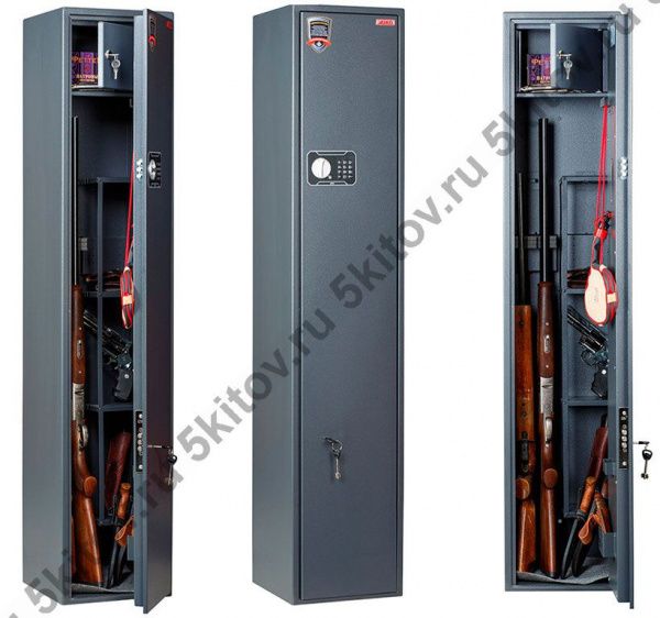 Металлический шкаф для хранения оружия AIKO БЕРКУТ- 150 EL в Москве купить в интернет магазине - 5 Китов