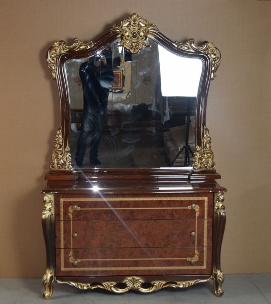 Зеркало в раме Джоконда Диа, орех глянец в Москве купить в интернет магазине - 5 Китов