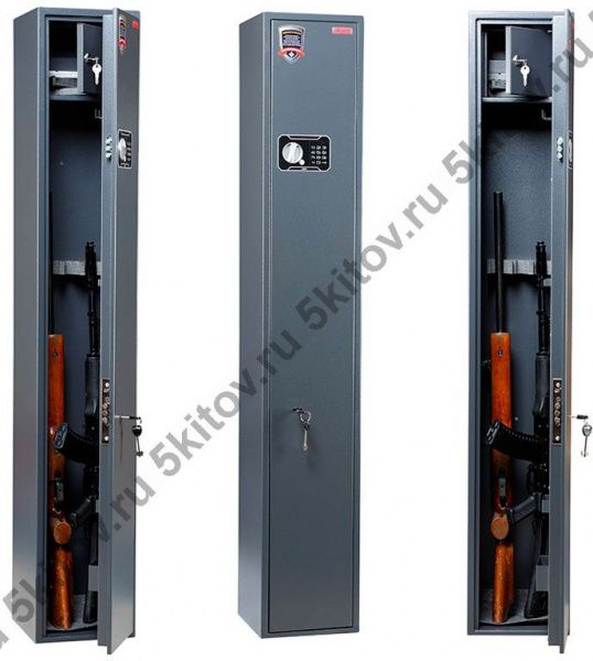 Металлический шкаф для хранения оружия AIKO БЕРКУТ- 3 EL в Москве купить в интернет магазине - 5 Китов