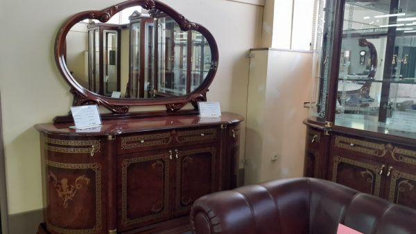 Зеркало в раме Роза-Талия,орех глянец в Москве купить в интернет магазине - 5 Китов