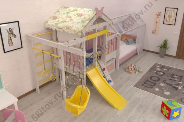 Кровать-игровой комплекс Савушка Baby 6 в Москве купить в интернет магазине - 5 Китов