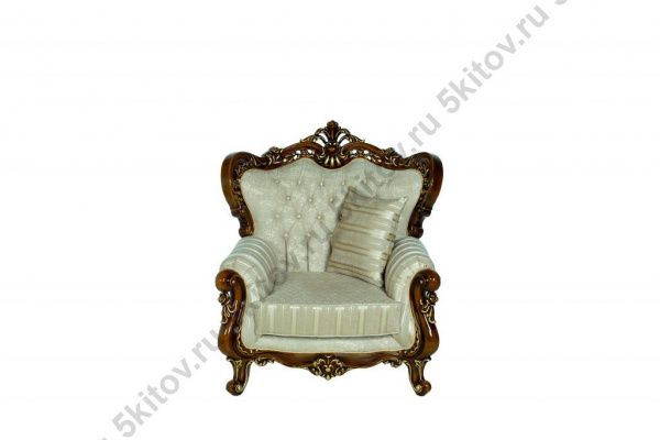 Комплект мягкой мебели Роза (диван 3-х местный раскладной, кресло 2шт.), светлый орех в Москве купить в интернет магазине - 5 Китов