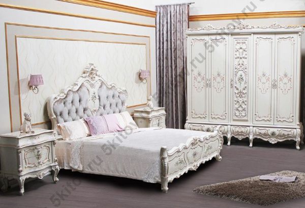 Кровать 1,8м  Шанель,крем в Москве купить в интернет магазине - 5 Китов