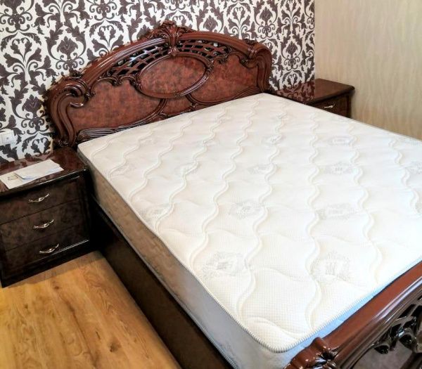 Кровать 1,6м Ольга орех глянцевый в Москве купить в интернет магазине - 5 Китов