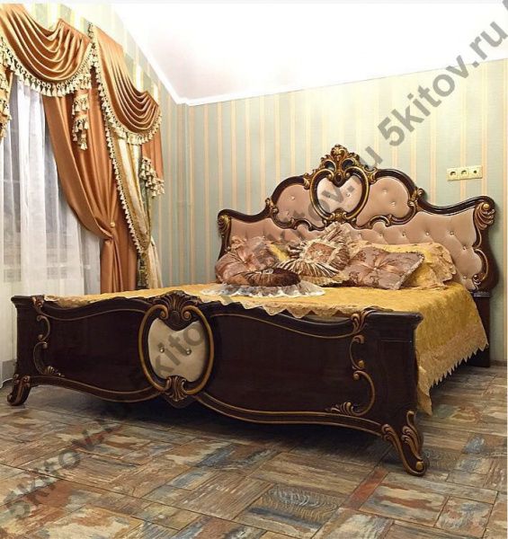 Кровать Лорена 1,8 АРД, темный орех в Москве купить в интернет магазине - 5 Китов