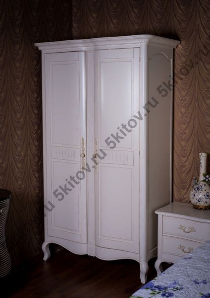 Шкаф 2-дверный Кантри DF859, белый в Москве купить в интернет магазине - 5 Китов
