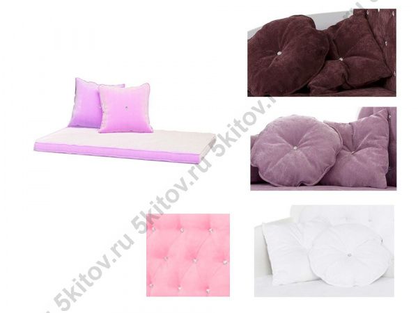 Кровать-диван Princess, розовая,стразы в Москве купить в интернет магазине - 5 Китов