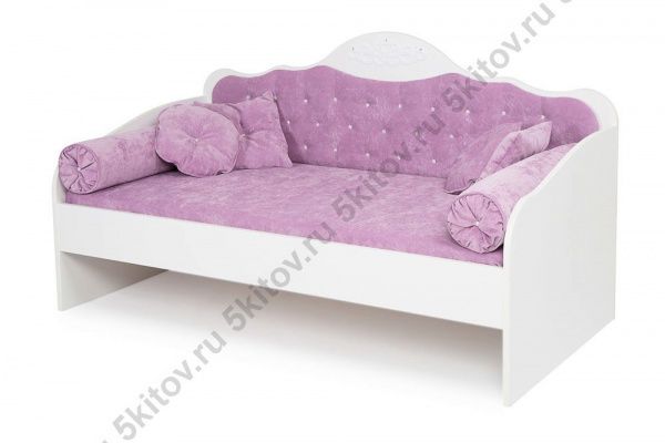 Кровать-диван Princess, сиреневая,стразы в Москве купить в интернет магазине - 5 Китов