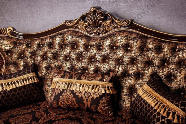 Комплект мягкой мебели Валенсия (диван 3-х местный раскладной, кресло 2шт.), венге(черное золото) в Москве купить в интернет магазине - 5 Китов