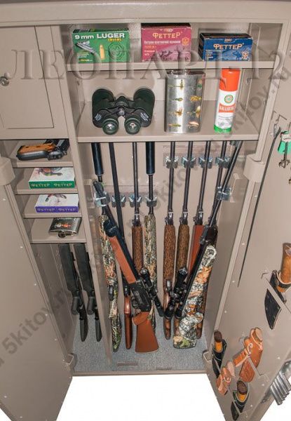 Оружейный сейф GunSafe Леопард-12 в Москве купить в интернет магазине - 5 Китов