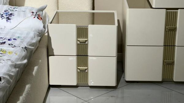 Тумба прикроватная 2шт. Бордо ваниль в Москве купить в интернет магазине - 5 Китов