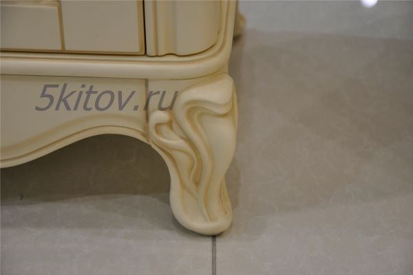 Витрина 1 дверная 8801 Фиоре Бьянко, цвет-ivory в Москве купить в интернет магазине - 5 Китов