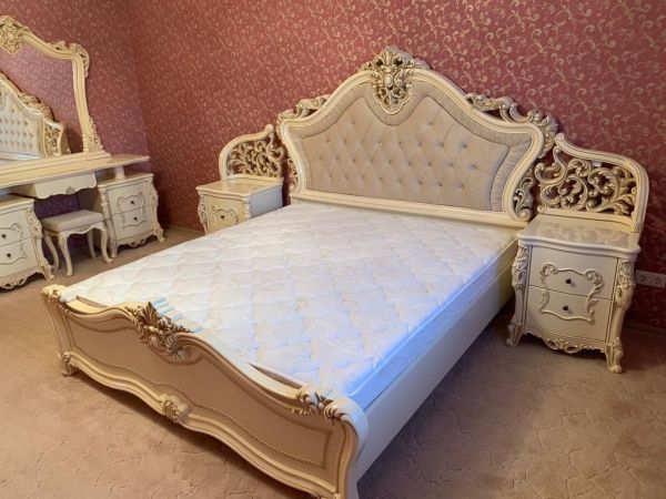 Кровать 1,6м Джоконда, крем глянец, Эра в Москве купить в интернет магазине - 5 Китов
