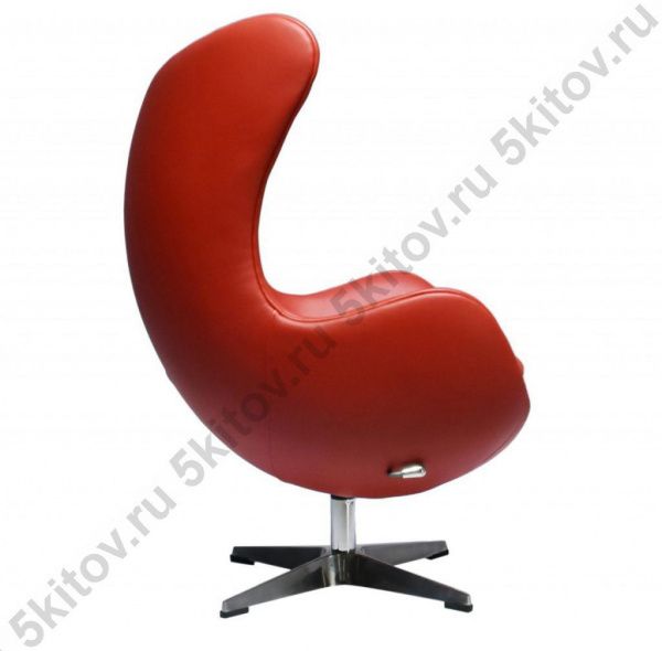 Кресло EGG CHAIR красный (экокожа) в Москве купить в интернет магазине - 5 Китов