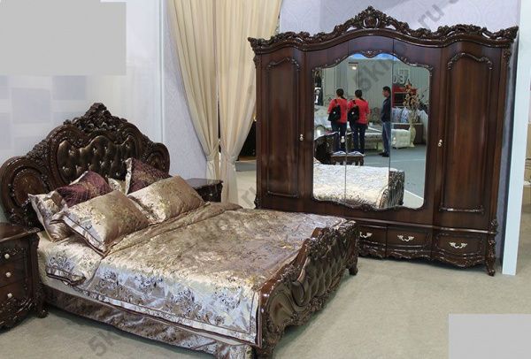Кровать Элиза Люкс АРД 1,6, темный орех в Москве купить в интернет магазине - 5 Китов