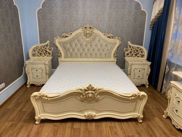 Кровать 1,6м Джоконда, крем глянец, Эра в Москве купить в интернет магазине - 5 Китов