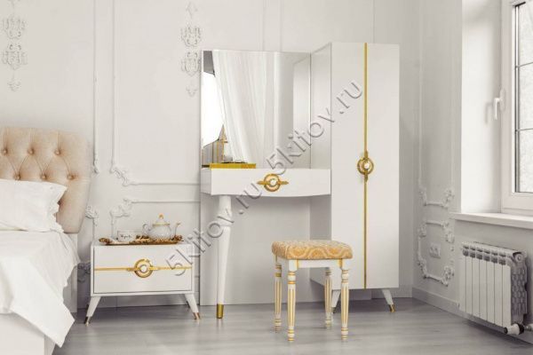 Туалетный стол (консоль) с зеркалом Калвин в Москве купить в интернет магазине - 5 Китов