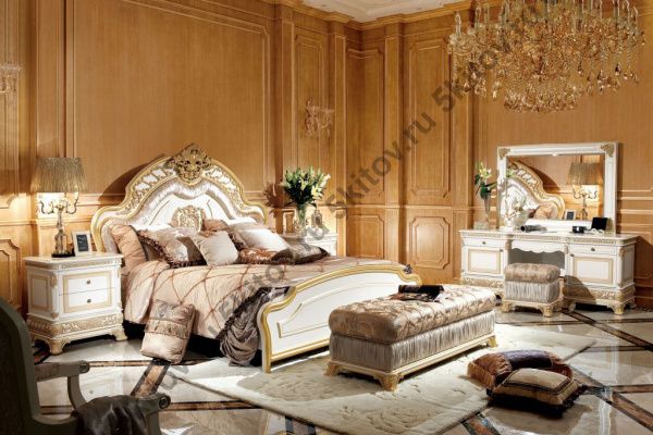 Кровать Е62-1 Монарх 1,8 м (c изножьем), белая в Москве купить в интернет магазине - 5 Китов