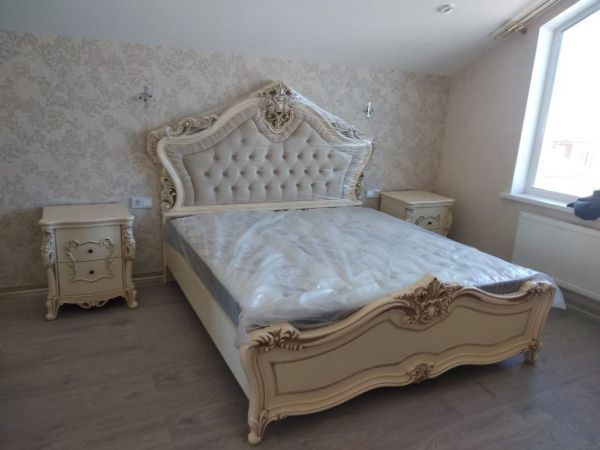 Кровать 1,6м Джоконда, крем глянец, Эра в Москве купить в интернет магазине - 5 Китов